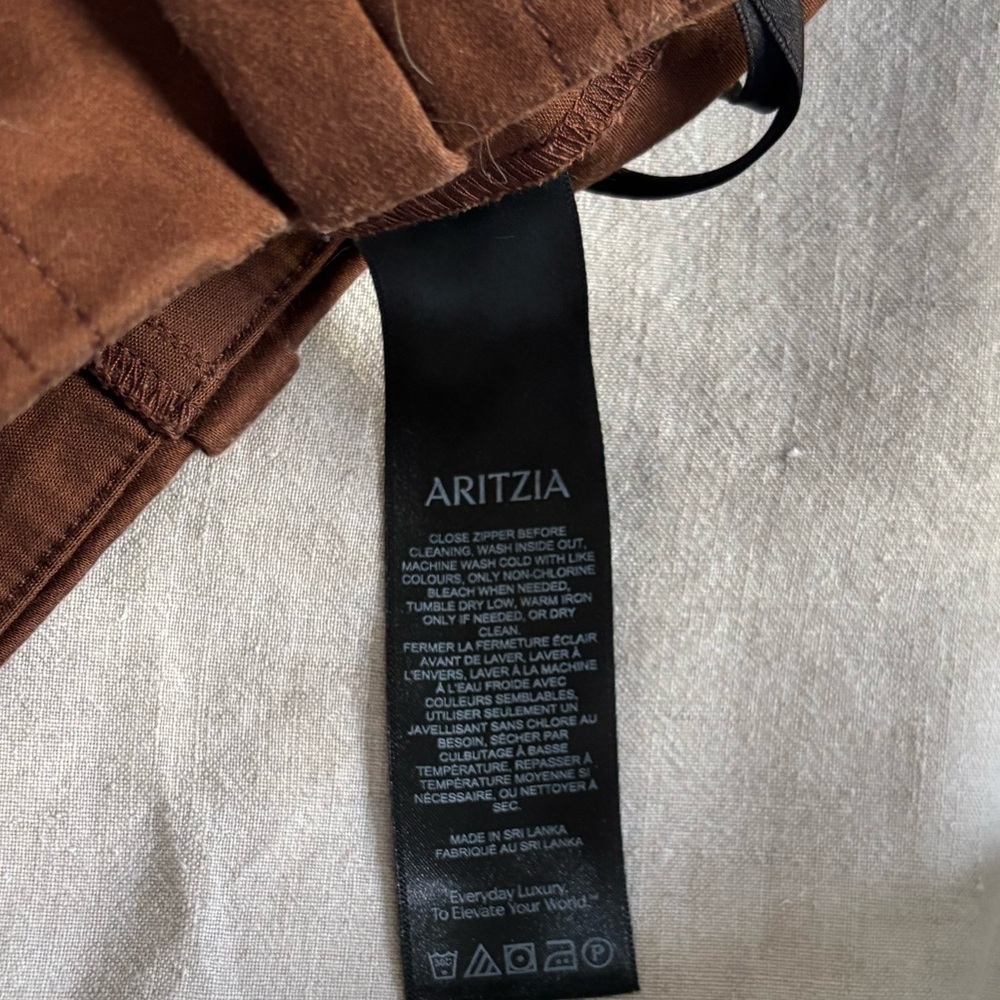 Aritzia - Sunday Best, Brown pleated Skort, size 10 - Picture 6 of 6